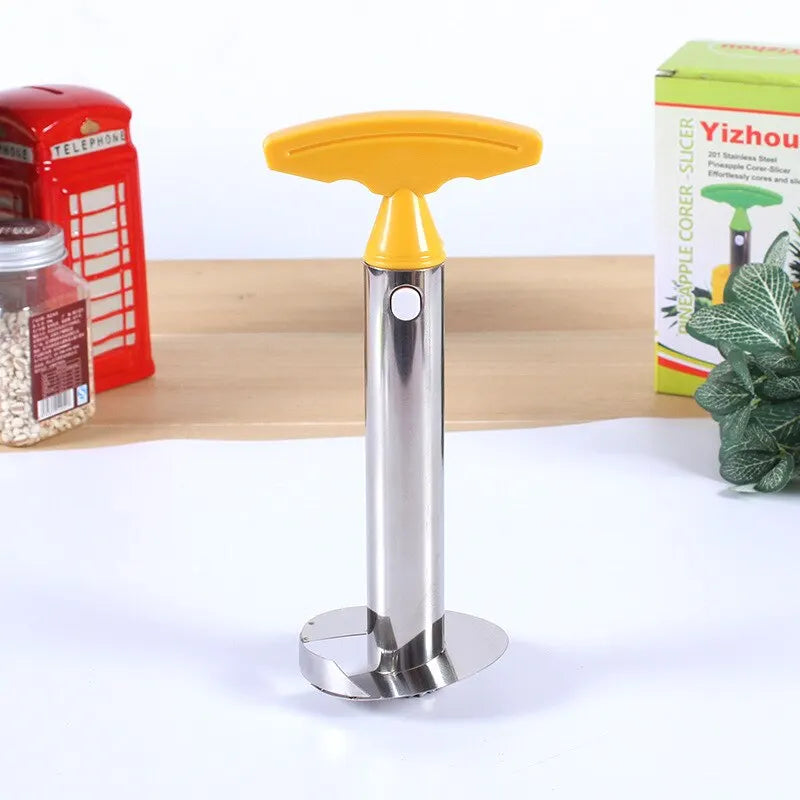 1 pieza, cortador de piña, pelador, pelador de acero inoxidable, herramientas para frutas, utensilios de cocina, accesorios de cocina, artilugios de cocina