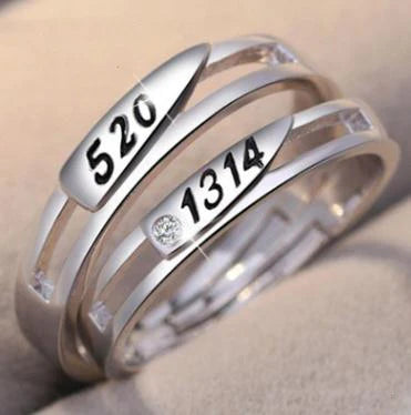 Anillos de Compromiso de Amor sin fin para hombre, joyería de compromiso, color plateado, 23 tipos