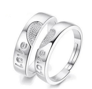 Anillos de Compromiso de Amor sin fin para hombre, joyería de compromiso, color plateado, 23 tipos