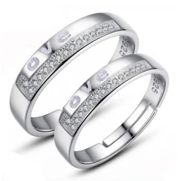 Anillos de Compromiso de Amor sin fin para hombre, joyería de compromiso, color plateado, 23 tipos