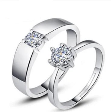 Anillos de Compromiso de Amor sin fin para hombre, joyería de compromiso, color plateado, 23 tipos