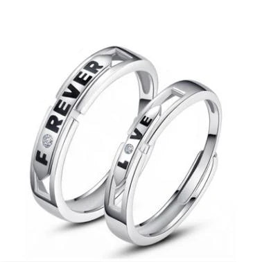 Anillos de Compromiso de Amor sin fin para hombre, joyería de compromiso, color plateado, 23 tipos