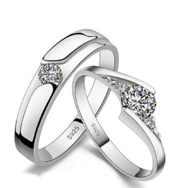 Anillos de Compromiso de Amor sin fin para hombre, joyería de compromiso, color plateado, 23 tipos