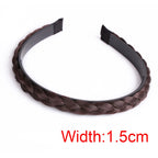 Banda para el pelo de espina de pescado para mujer, peluca perezosa, diadema trenzada, horquilla Bohemia, tocado antideslizante, accesorios para el cabello nupcial