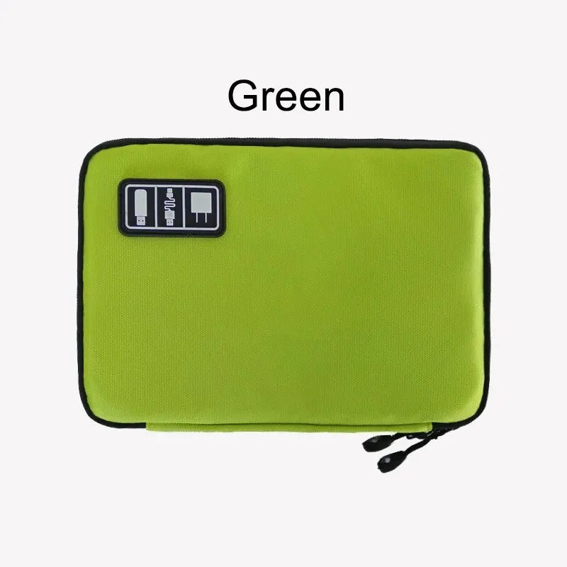 Bolsa de almacenamiento de accesorios electrónicos organizador portátil USB Cable de datos cargador enchufe de viaje impermeable organizador