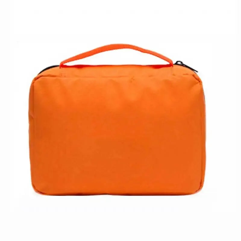 Bolsa de lavado de viaje de gran capacidad, tipo gancho, portátil, impermeable, plegable, verde/rojo/naranja, 1 unidad