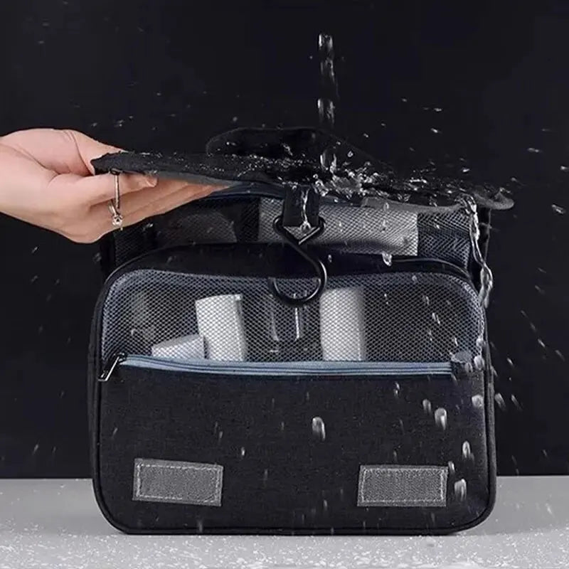 Bolsa de viaje colgante para artículos de tocador, organizador de cosméticos de viaje, bolsa de almacenamiento de accesorios, bolsa de cosméticos de maquillaje con múltiples bolsillos