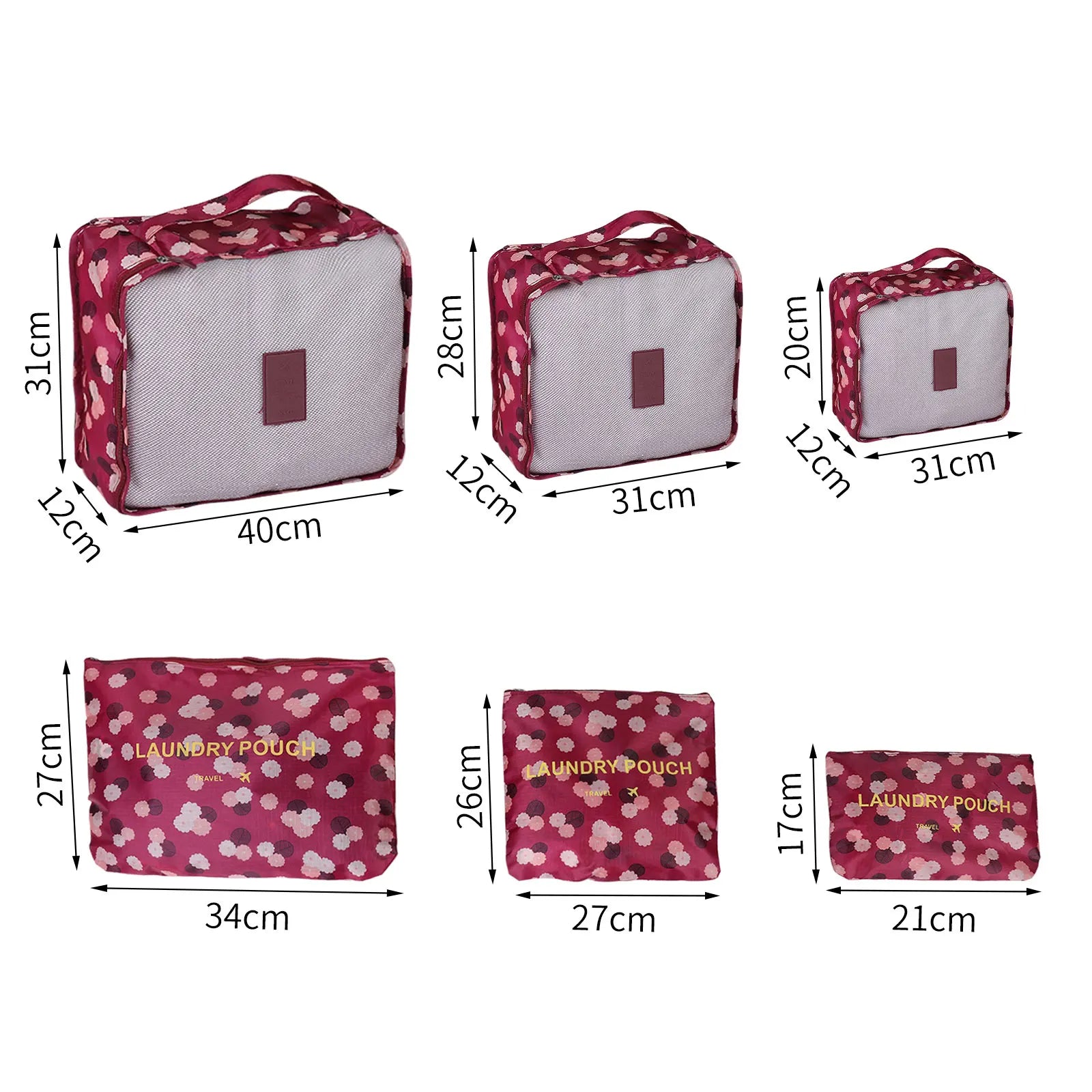 Bolsas organizadoras de almacenamiento de viaje para mujer, Maleta de viaje portátil, bolsas organizadoras para ropa, zapatos, bolsa de maquillaje, organizador de equipaje