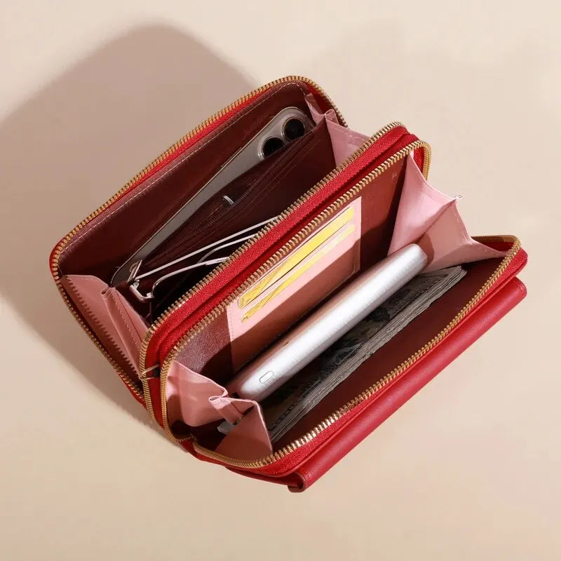 Bolso bandolera pequeño para mujer, monedero y cartera para teléfono móvil