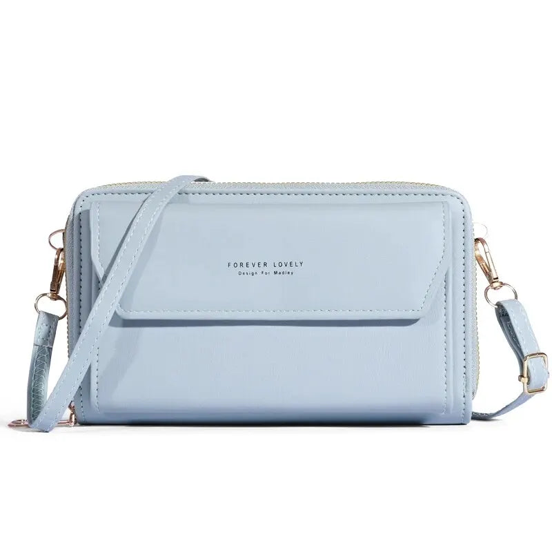 Bolso bandolera pequeño para mujer, monedero y cartera para teléfono móvil