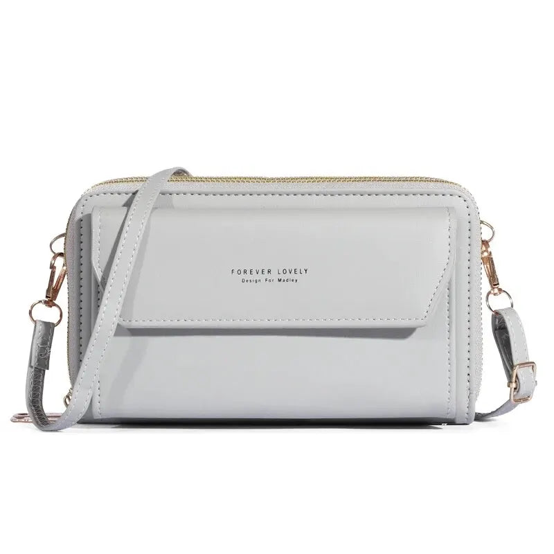 Bolso bandolera pequeño para mujer, monedero y cartera para teléfono móvil