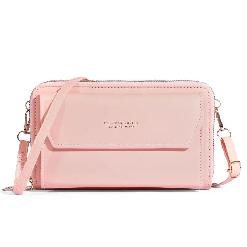 Bolso bandolera pequeño para mujer, monedero y cartera para teléfono móvil