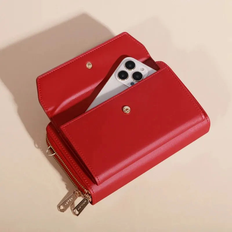 Bolso bandolera pequeño para mujer, monedero y cartera para teléfono móvil
