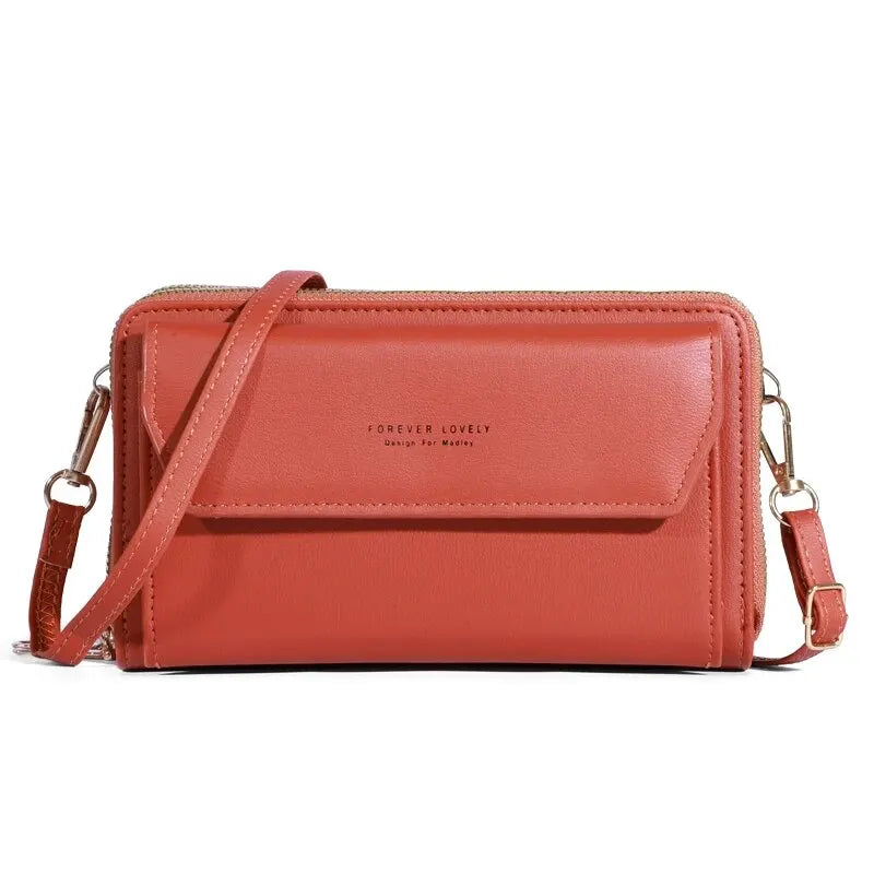 Bolso bandolera pequeño para mujer, monedero y cartera para teléfono móvil