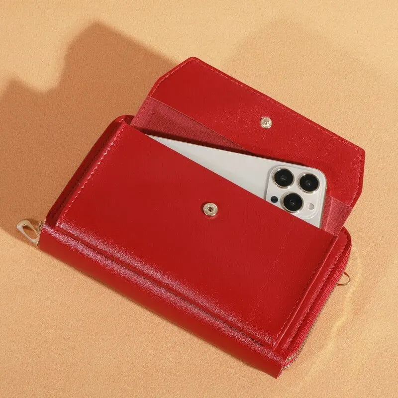 Bolso cruzado de verano para mujer, bolsa pequeña de hombro Simple para teléfono móvil, doble capa, informal, 2023