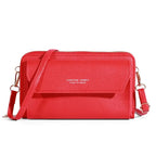 Bolso cruzado de verano para mujer, bolsa pequeña de hombro Simple para teléfono móvil, doble capa, informal, 2023