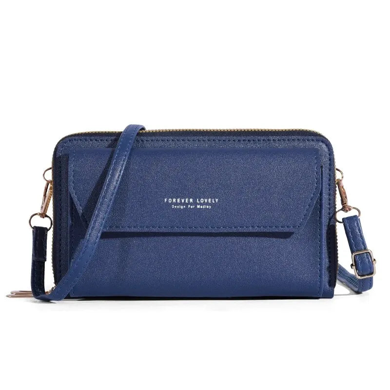Bolso cruzado de verano para mujer, bolsa pequeña de hombro Simple para teléfono móvil, doble capa, informal, 2023
