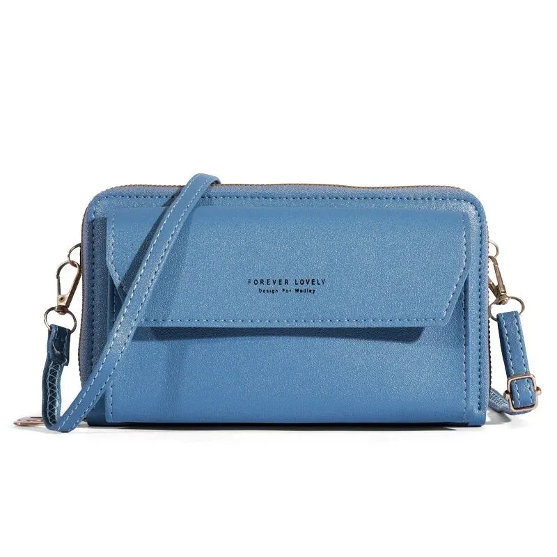Bolso cruzado de verano para mujer, bolsa pequeña de hombro Simple para teléfono móvil, doble capa, informal, 2023