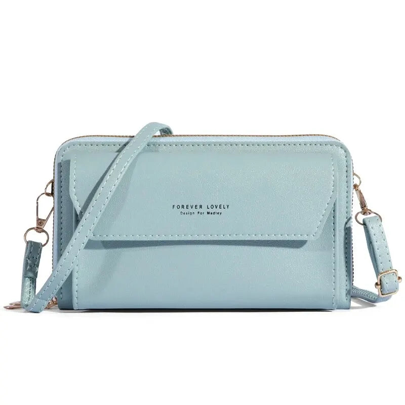 Bolso cruzado de verano para mujer, bolsa pequeña de hombro Simple para teléfono móvil, doble capa, informal, 2023