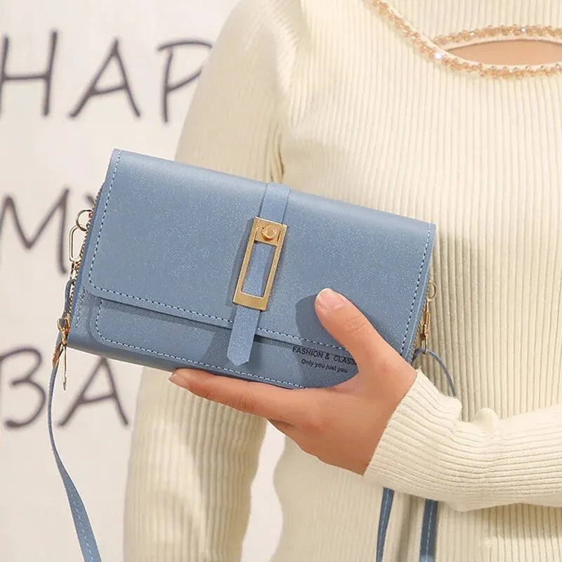 Bolso de hombro para mujer, bandolera funcional con cadena, cartera para teléfono móvil, Mini bolso de gran capacidad