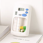 2 Rejilla Píldora De Almacenamiento Alarma Pastillas