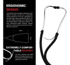 Estetoscopio Médico Profesional, Doble Cabezal Medicin