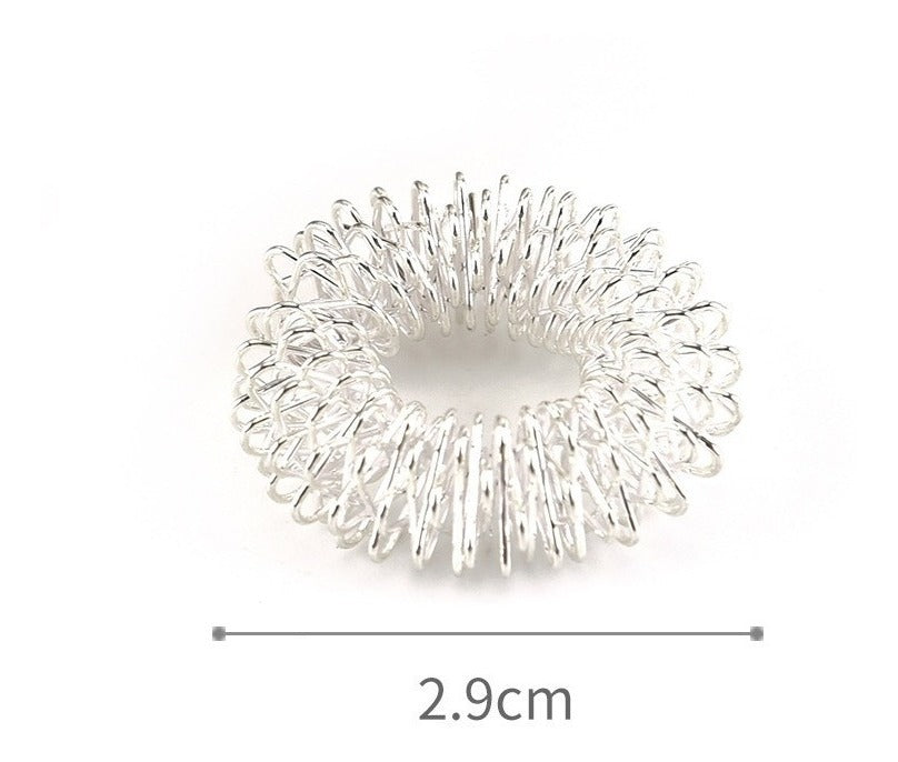 Anillo De Masaje De Acero Inoxidable Para Dedo 5 Unidades