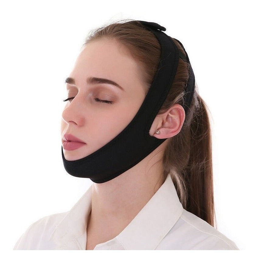 Banda Facial Antironquidos Unisex Compresión Para Barbilla.