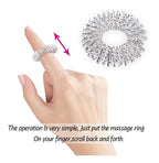 Anillo De Masaje De Acero Inoxidable Para Dedo 5 Unidades
