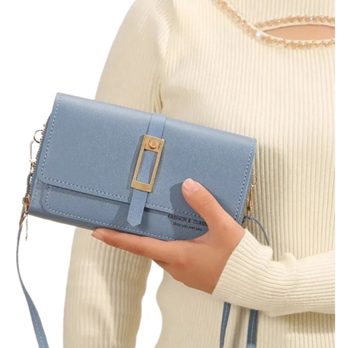 Bolso De Hombro Para Mujer, Con Cadena, Cartera Móvil