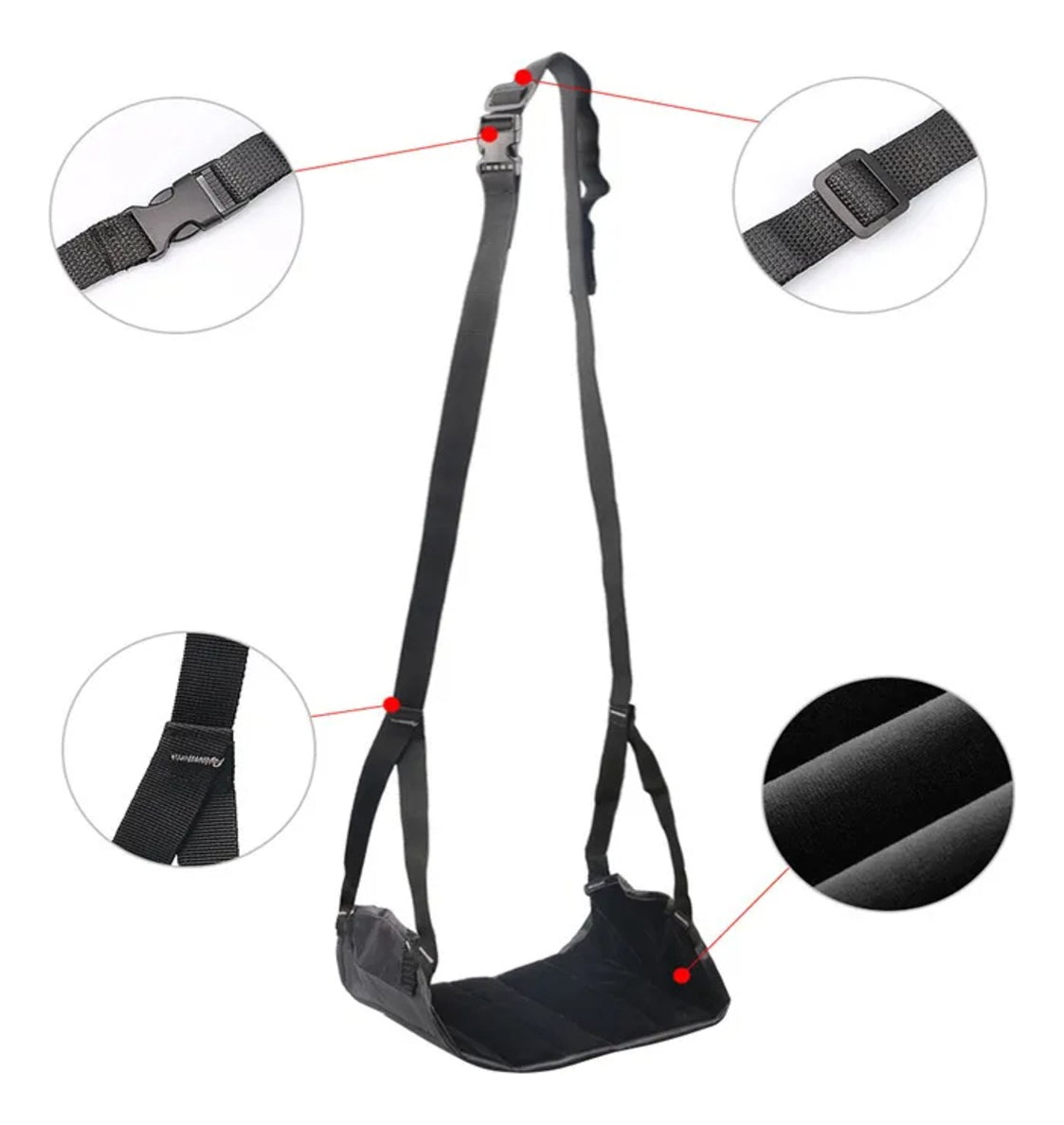 Almohadilla De Pie Asiento Aviación Viaje Reposapiés Hamaca