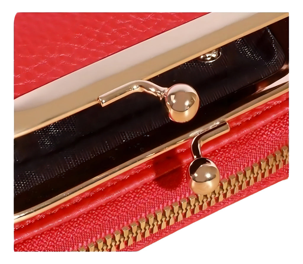 Billetera Cartera Para Mujer, Bolso De Tarjeta Y Americano Color Azul