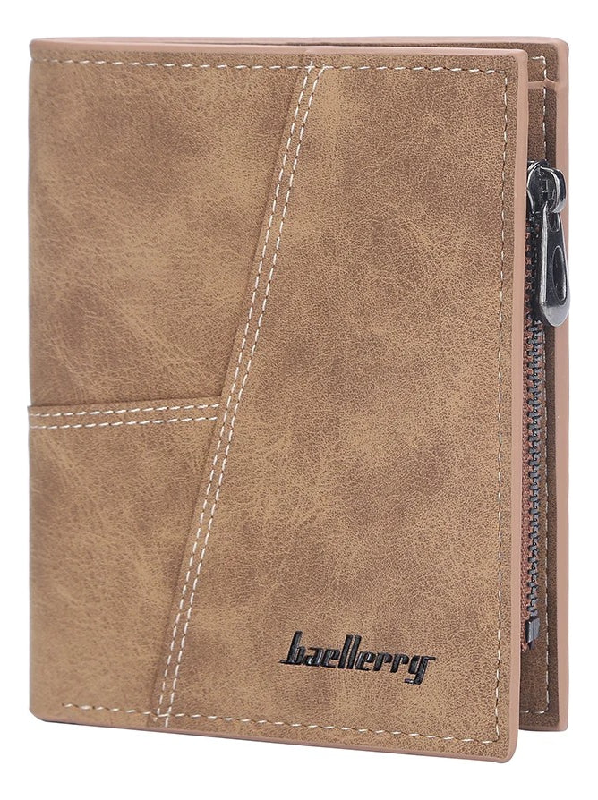 Billeteras Retro Distincion De Cuero Con Cremallera