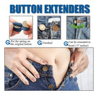 5 Piezas De Hebillas De Metal Expansor De Cintura De Botón