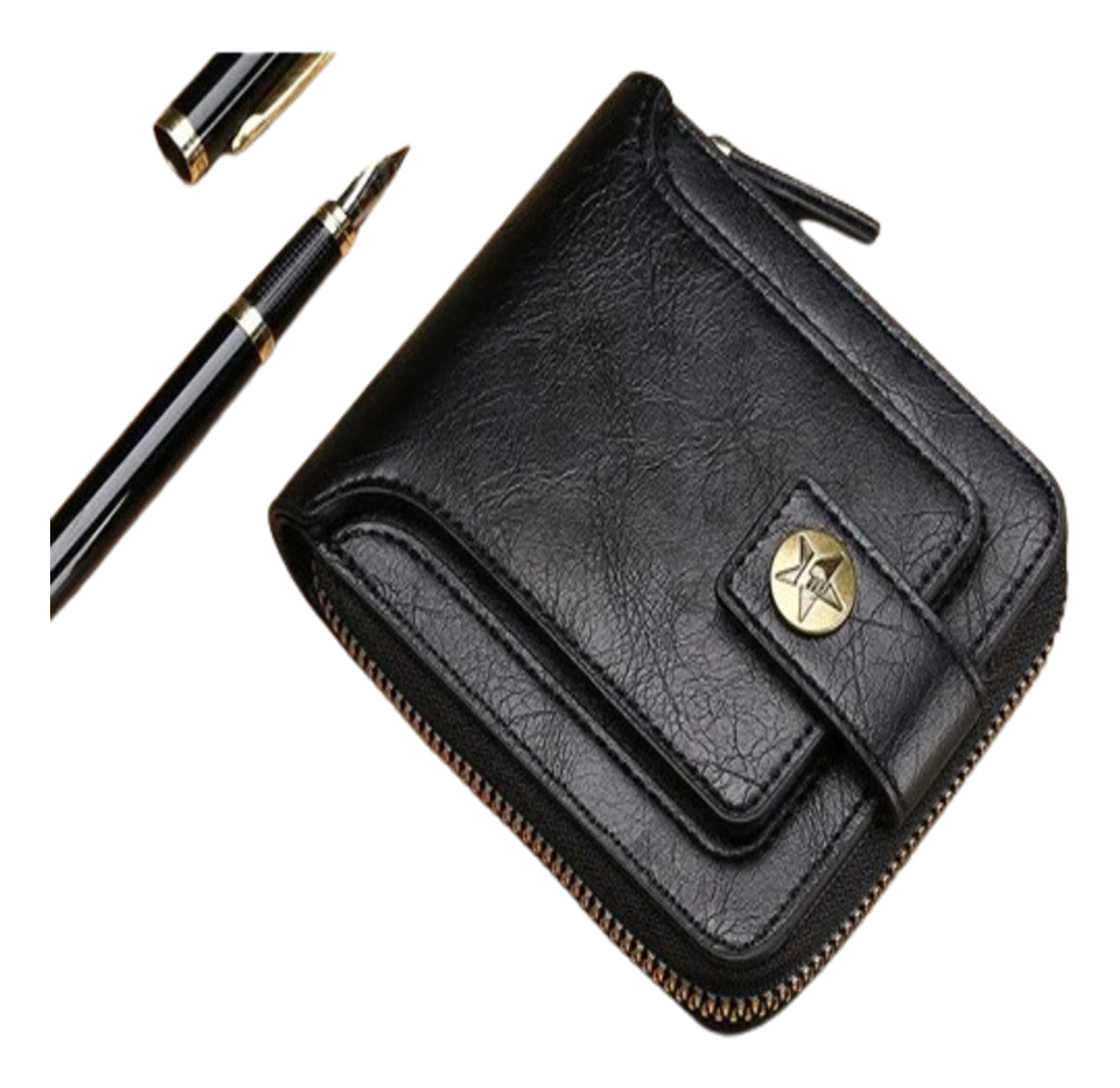 Billetera Pequeña Vintage Unixes, Con Hebilla