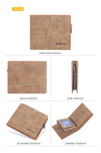 Billeteras Retro Short Distincion De Cuero Con Cremallera