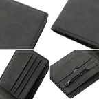 Billetera Corto Dólar Clip Cremallera Simple Cuero Ligero