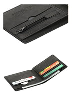 Billetera Cartera Hombre Short Cremallera Elegante