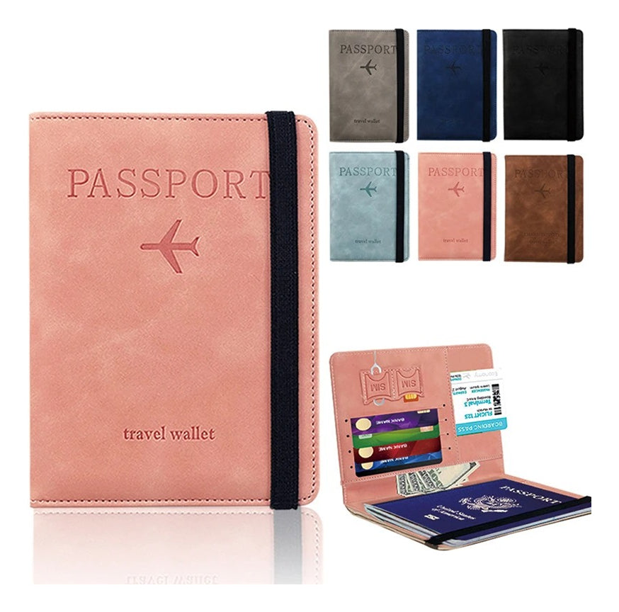 Billetera Funda Pasaporte, Tarjeta Documento Accesorio Viaje