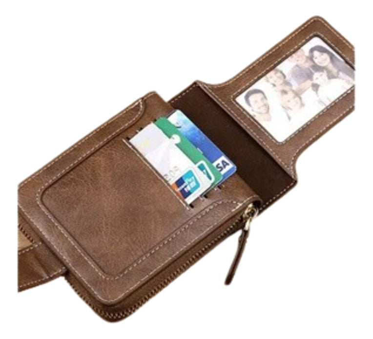 Billetera Pequeña Vintage Unixes, Con Hebilla