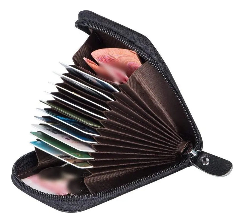 Billetera Tarjetero Con Distincion, Estuche Órgano Cuero