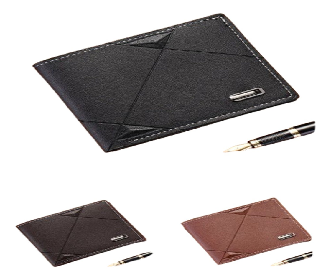 Billetera Cartera Corta Multitarjeta Moda Elegancia