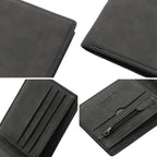 Billetera Cartera Hombre Short Cremallera Elegante