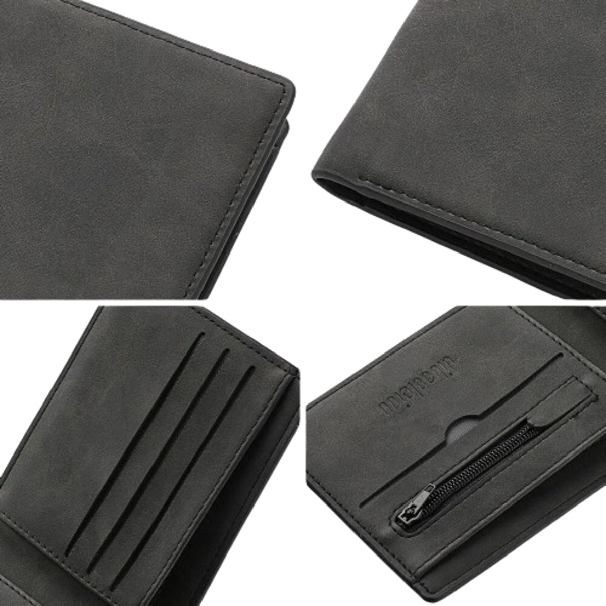 Billetera Cartera Hombre Short Cremallera Elegante