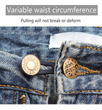 5 Piezas De Hebillas De Metal Expansor De Cintura De Botón