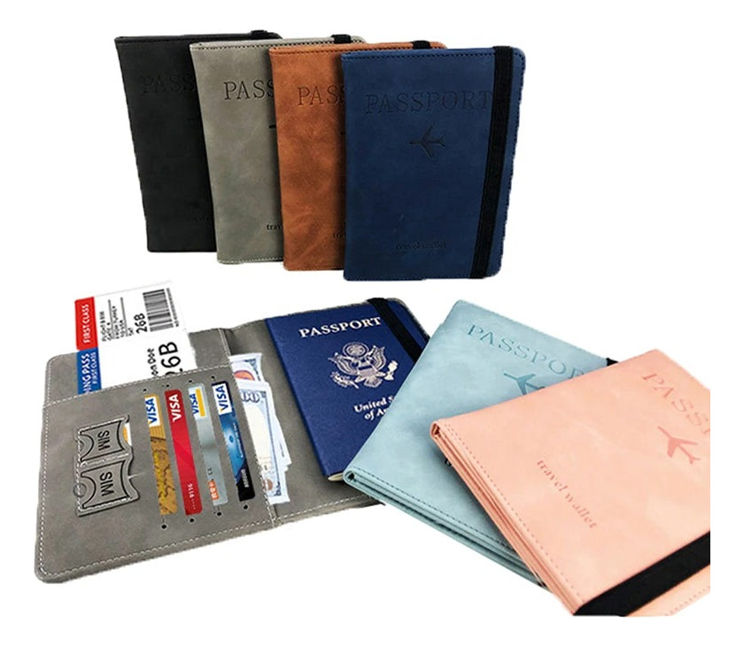 Billetera Funda Pasaporte, Tarjeta Documento Accesorio Viaje