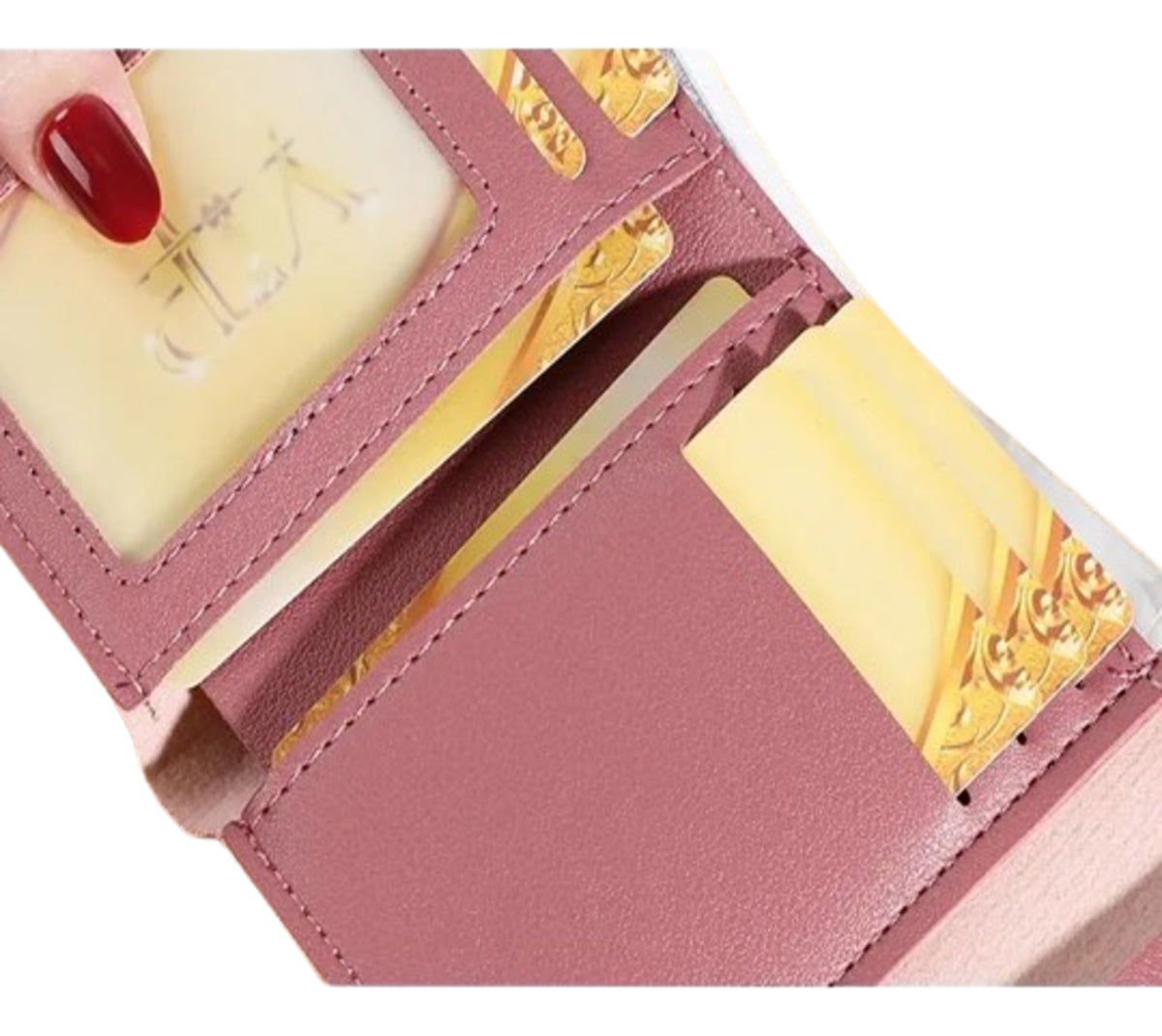 Billetera Cartera Para Mujer De Moda, Plegable