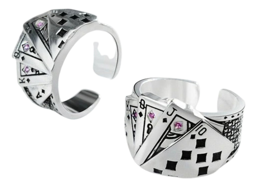 Anillo De Cartas De Juego Con Personalidad Ajustable