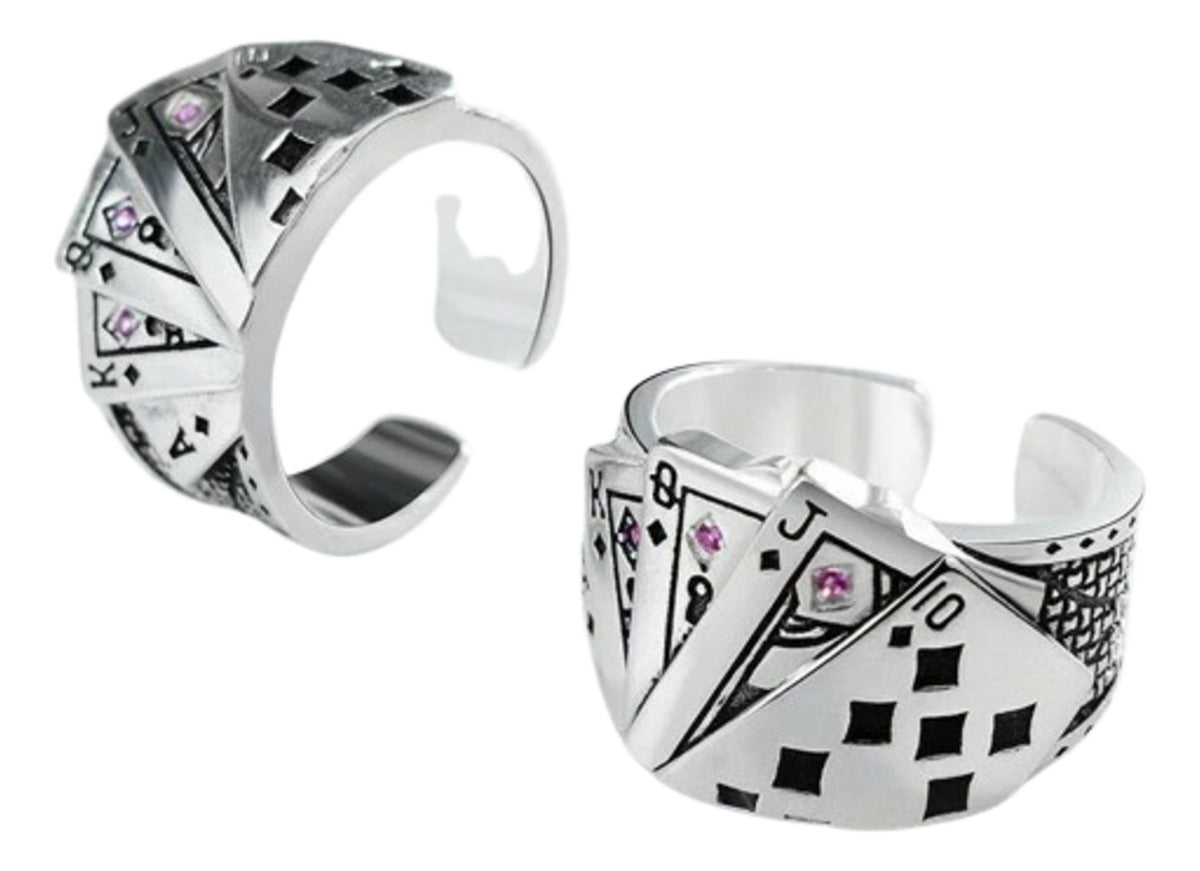 Anillo De Cartas De Juego Con Personalidad Ajustable