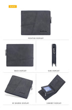 Billeteras Retro Short Distincion De Cuero Con Cremallera